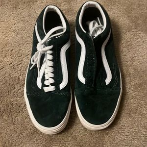 Velvet Green Old School Vans